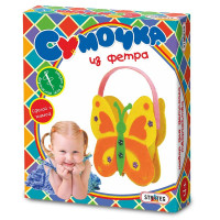 Набір для дитячої творчості Strateg "Сумочка з фетру Метелик" (рус) (114)