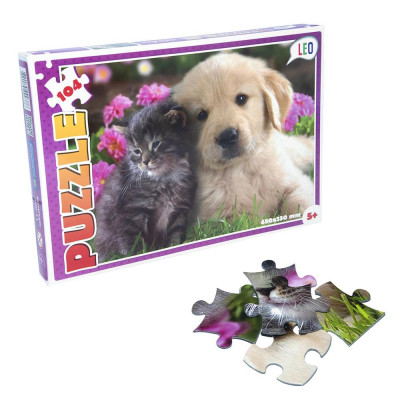 Пазли Strateg Лео "Кошка і собака" (200-11) Пазли Strateg Лео "Кошка і собака" (200-11)