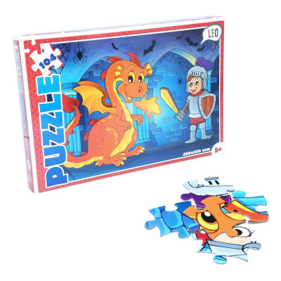 Пазли Strateg Лео "Лицар та дракон" (200-8) Пазли Strateg Лео "Лицар та дракон" (200-8)