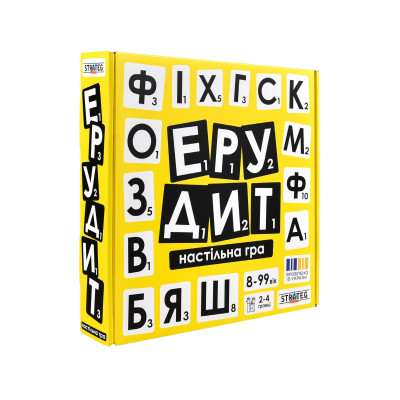 Настільна гра Strateg Ерудит українською мовою (30619)