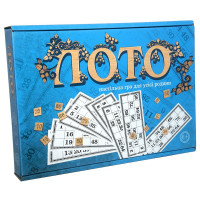 Настольная игра Strateg "Лото з дерев'яними фішками" (укр) (30662)