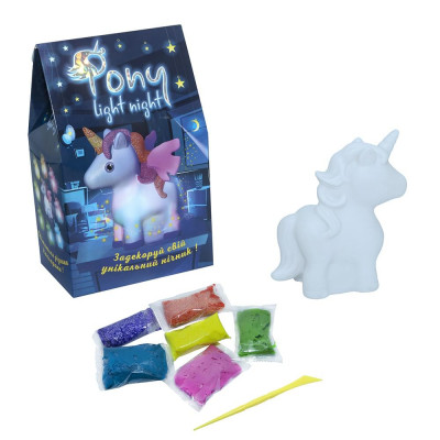 Набір для дитячої творчості Strateg "Pony Light night" (30704)