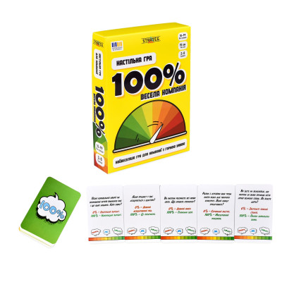 Настільна гра Strateg 100% Весела компанія (30949) Настільна гра Strateg 100% Весела компанія (30949)