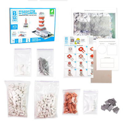 Будівельний набір для творчості з міні-цеглинок BLOCKY Береговий маяк Strateg (31009) Будівельний набір для творчості з міні-цеглинок BLOCKY Береговий маяк Strateg (31009)