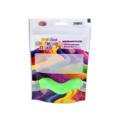 Кинетический песок Strateg Magic Sand зеленый 200 граммов (31211) Кинетический песок Strateg Magic Sand зеленый 200 граммов (31211)