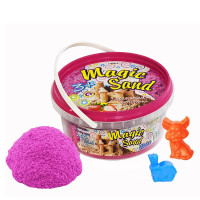 Кінетичний пісок Strateg "Magic sand" (рожевого кольору з ароматом полуниці) (350 г) (370-11)