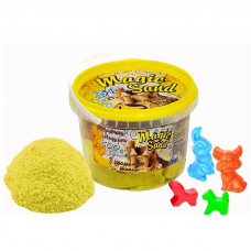 Кінетичний пісок Strateg "Magic sand" (жовтого кольору з ароматом банана) (500 г) (371-12)