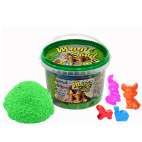 Кінетичний пісок Strateg "Magic sand" (зеленого кольору) (500 г) (371-5)