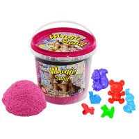 Кінетичний пісок Strateg "Magic sand" (рожевого кольору з ароматом полуниці) (1 кг) (372-11)