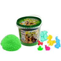 Кінетичний пісок Strateg "Magic sand" (зеленого кольору) (1 кг) (372-5)
