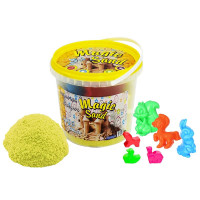 Кінетичний пісок Strateg "Magic sand" (жовтого кольору) (1 кг) (372-6)