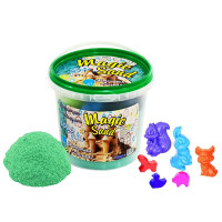 Кінетичний пісок Strateg "Magic sand" (світиться у темряві/м'ятного кольору) (1кг) (372-9)