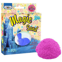 Кинетический песок Strateg "Magic sand" (розового цвета с ароматом клубники) (150 г) (39311)