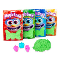 Кінетичний пісок Strateg Magic sand в пакеті 39402-2 зелений, 0,350 кг