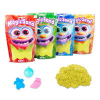 Кінетичний пісок Strateg Magic sand в пакеті 39402-5 жовтий, 0,350 кг