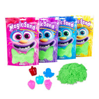 Кінетичний пісок Strateg Magic sand в пакеті 39403-2 зелений, 0,500 кг
