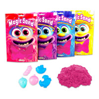 Кінетичний пісок Strateg Magic sand в пакеті 39403-8 рожевий, 0,500 кг