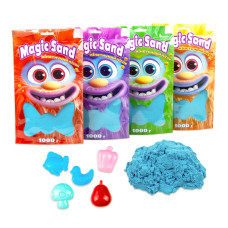 Кинетический песок Strateg Magic sand в пакете 39404-3 голубой, 1 кг