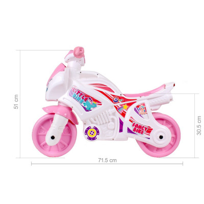 Транспорт для детей ТехноК "Мотоцикл" розовый арт 5798