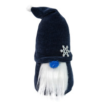 Новорічний Гном великий синій Strateg (60608)