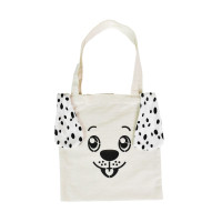 Дитяча сумка-шопер "Цуценя" розмір 33*33 см біла з вушками Strateg (60719)