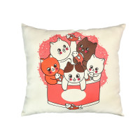 Подушка мікровелюр Strateg "Веселі кошенята" розмір 35*40 см (61006)