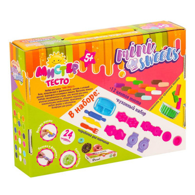 Набір для дитячої творчості Strateg "Містер тісто: Mini Sweets" (23 елем) (71203)