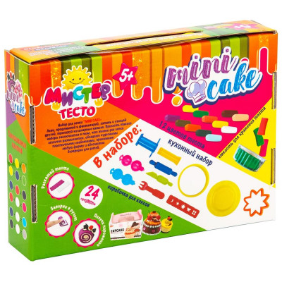 Набор для детского творчества Strateg "Мистер тесто: Mini Cake" (23 элем) (71204)