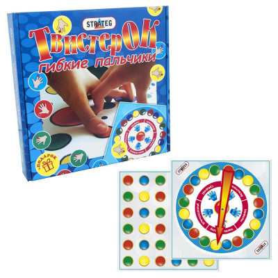 Настольная игра Strateg  "Twister Ok гибкие пальчики" (рус) (730)