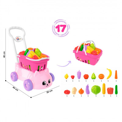Іграшковий набір ТехноК "Візочок для супермаркету" 17 елементів арт 7563 Іграшковий набір ТехноК "Візочок для супермаркету" 17 елементів арт 7563