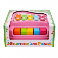 Игрушка ТехноК «Ксилофон – фортепиано» розовый арт 7907