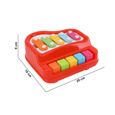 Іграшка ТехноК «Ксилофон - фортепіано» червоний арт 8201