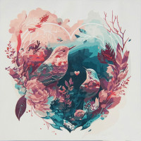 Картина по номерам Strateg Любовь калибри размером 50х50 см (AA016)