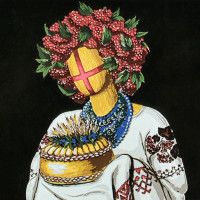 Картина по номерам Strateg ПРЕМИУМ Гостиная на черном фоне с лаком размером 40х40 см (AV4040-88)