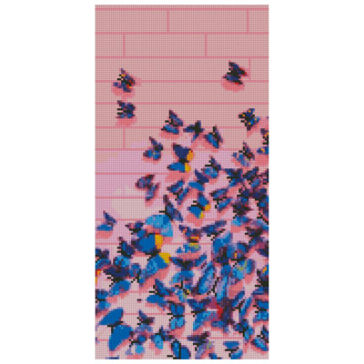 Алмазная мозаика Бабочки 50х25 см BA-0009