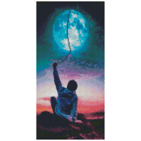 Алмазная мозаика Достать до луны 50х25 см BA-0012