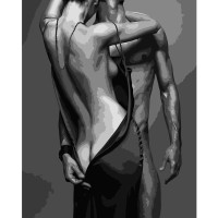 Картина за номерами Strateg Обійми без підрамника розміром 40х50 см (BR010)