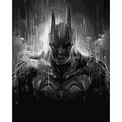 Картина по номерами Strateg ПРЕМИУМ Бэтмен размером 40х50 см (DY163)