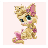 Картина за номерами Кіт-принцеса 30х30 см ES013