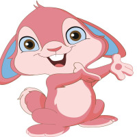 Картина за номерами "Зайченя" 30х30 см ES056