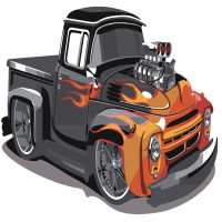 Картина за номерами "Супер-кар" 30х30 см ES063