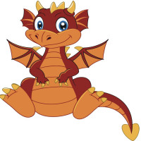 Картина за номерами "Дракончик" 30х30 см ES089