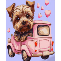 Картина за номерами Strateg ПРЕМІУМ Маленький Йорк розміром 30х30 см (ES158)