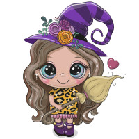 Картина по номерам Strateg ПРЕМИУМ Волшебница с лаком и с уровнем размером 30х30 см (ES207)