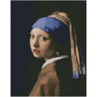 Алмазна мозаїка Дівчина з перловим сережкою 40х50 см FA0019