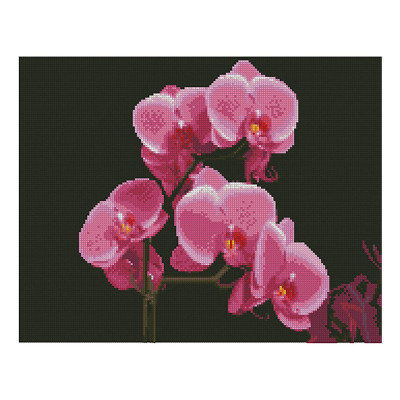 Алмазная мозаика Розовые орхидеи 40х50 см FA11877
