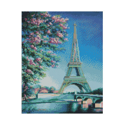 Алмазная мозаика Весна в Париже 40х50 см FA20153