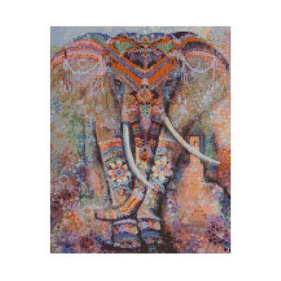 Алмазна мозаїка Індійський слон 40х50 см FA20189