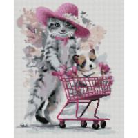 Алмазна мозаїка Дружній шопінг 40х50 см FA20227