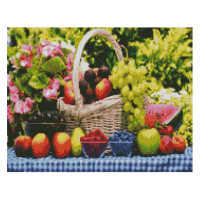 Алмазная мозаика Фруктовый натюрморт 40х50 см FA40144